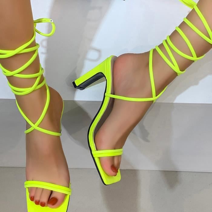 Sandales à talons carré shop