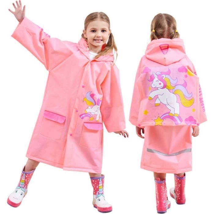 Cape De Pluie JEMIDI Cape De Pluie Enfant - Impermeable Enfant Taille S M L Pour Go Sport