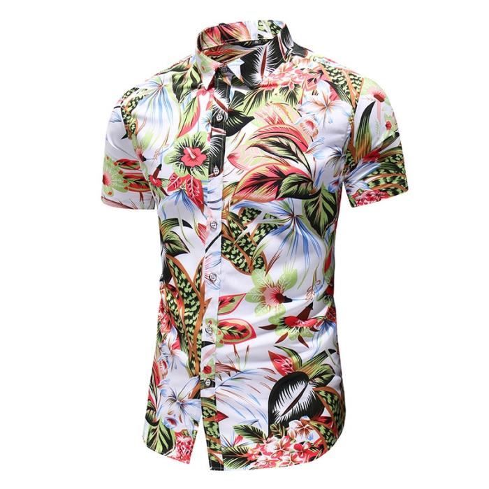 Wolddress Chemise De Bowling Décontractée à Manches Courtes