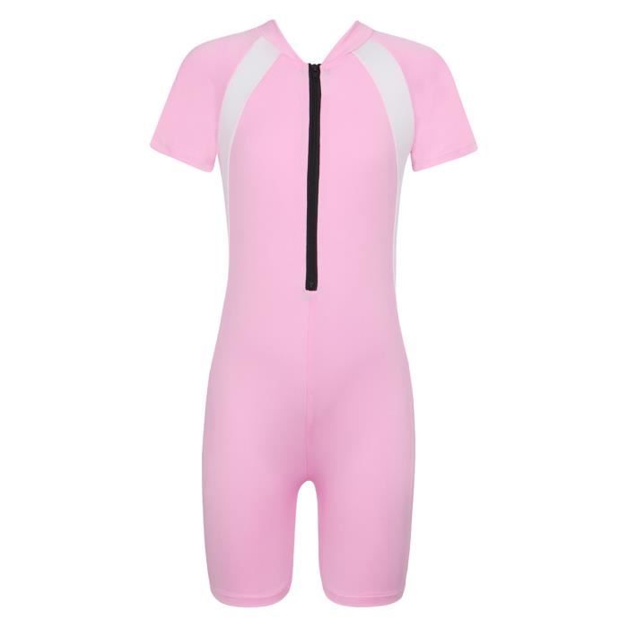 Inhzoy Maillot De Bain 1 Pièce Fille Enfant Combinaison Natation