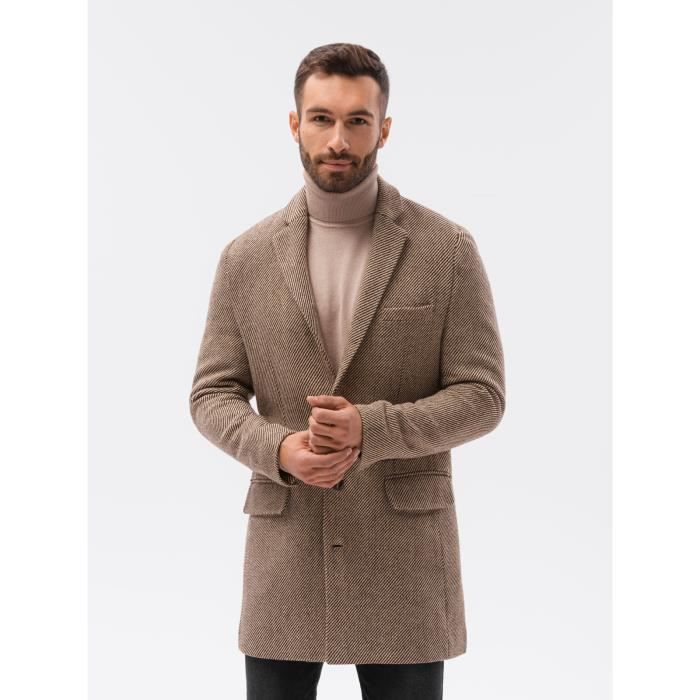 Manteau top homme marron