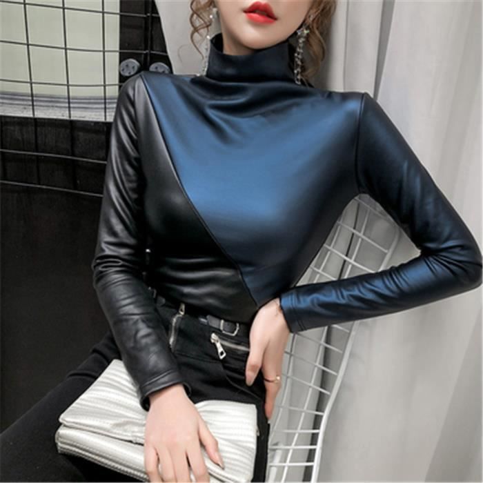 Chemisier en sale cuir