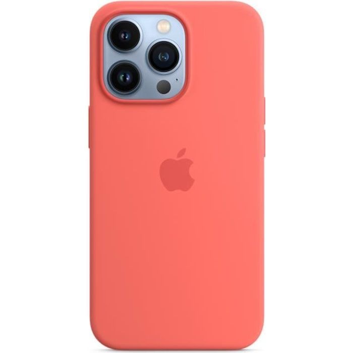 Apple Coque iPhone 13 Pro Max en Silicone Pomelo rose des Sables Liquide Housse Protection iPhone 13 Pro Max 6.7\