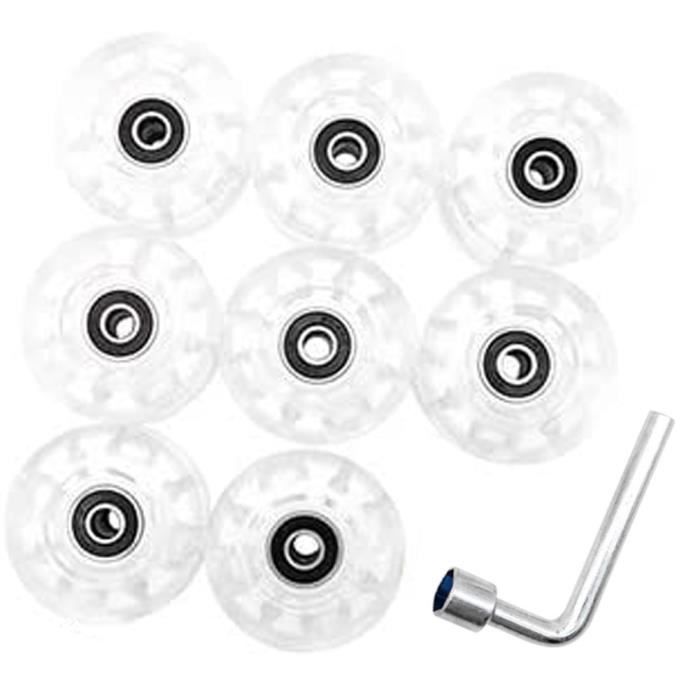 55mm Skateboard Roue, 4 Paquet Rue Roues pour Skateboards Croisière Roue 80A
