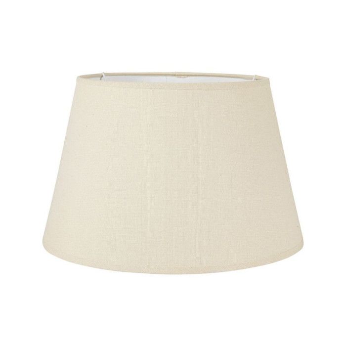 Abat-jour - Rond - Beige - Pour lampe - Base 35 cm - Culot E27 avec réducteur
