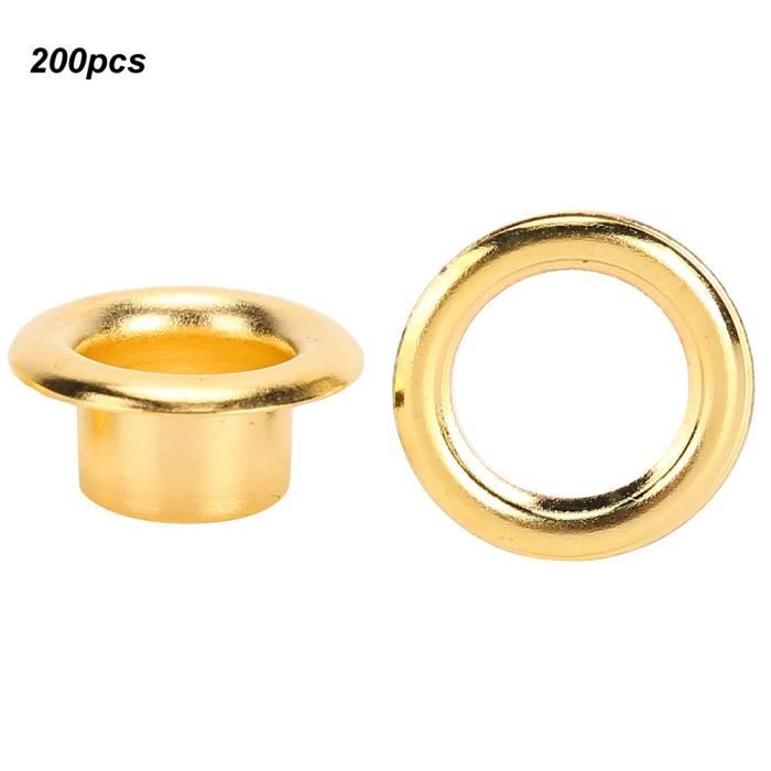 Povhhee Lot De 50 œillets Pour Fourreau Kydex 6 Mm Rivet Outils à Main Pièces Œillet Perforateur Kit D'outils