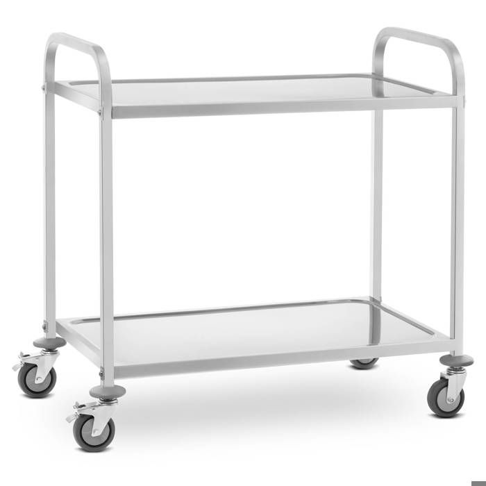 Chariot De Service Royal Catering RCSW 2.1G - 3 Plateaux Inox - Capacité 240kg - Pour Restaurant