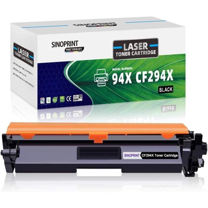 Toner Compatible HP CF294X Noir - Lot De 2 Cartouches - Pour LaserJet Pro M118dw Etc.