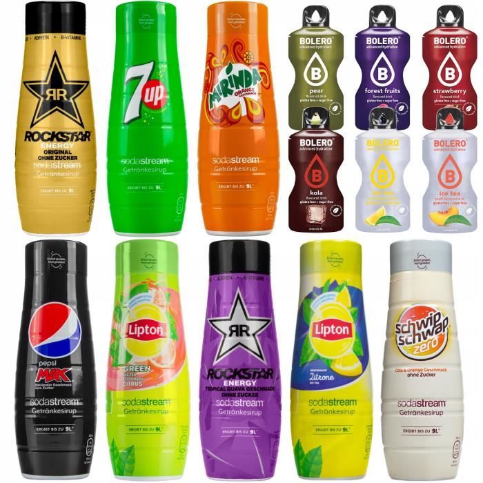 Set de 8 sirops pour Sodastream + sachets boléro Cdiscount Au quotidien
