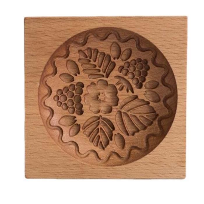 ANCIEN MOULE A beurre en bois sculpté EUR 30,00 - FR