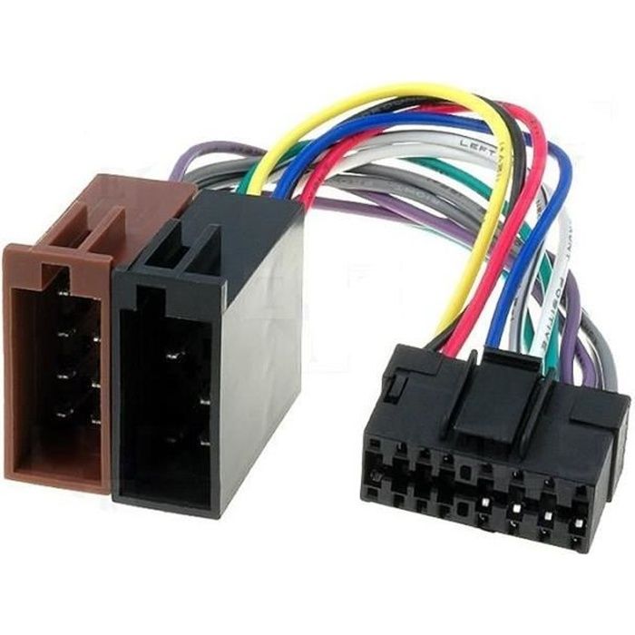 sound-way Câble Adaptateur connecteur Faisceau ISO pour autoradio PANASONIC 16 pins 