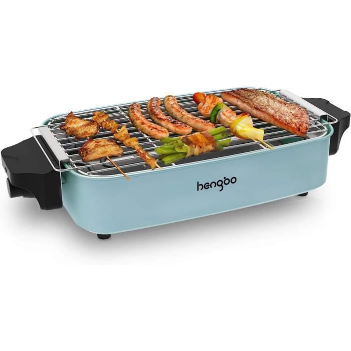 HengBo Barbecue Électrique 1800W, Grill Electrique de Table Sans Fumée