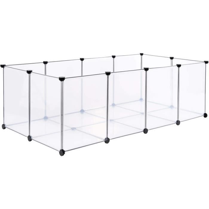 Meilleurs prix pour dibea lionto Enclos pour Animaux Enceinte intérieure Extensible Petits Animaux 145x74x47 cm93