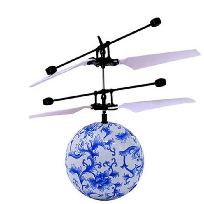 Keenso Jouet Astronaute Volant RC - Drone Robot Spaceman LED Infrarouge, Évitement Obstacles, Cadeau Enfant Blanc
