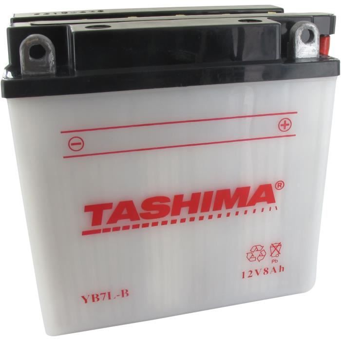 Tashima - Batterie moto YB7L-B / CB7L-B 12V 8Ah