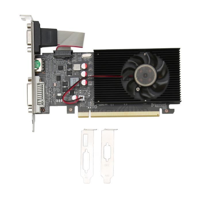 Carte Graphique - Mothinessto - GT610 - 2 Go DDR3 - Ventilateur Silencieux - Petite Et Légère