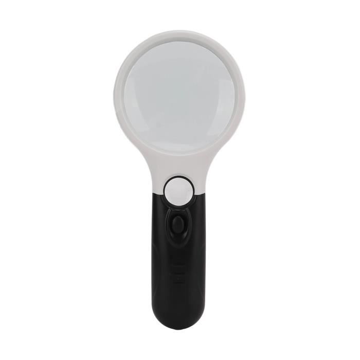 Loupe Éclairée Avec Lumière LED - Petite Loupe De Poche Pour Lire, Monnaie, Hobby Et Voyage (5X)
