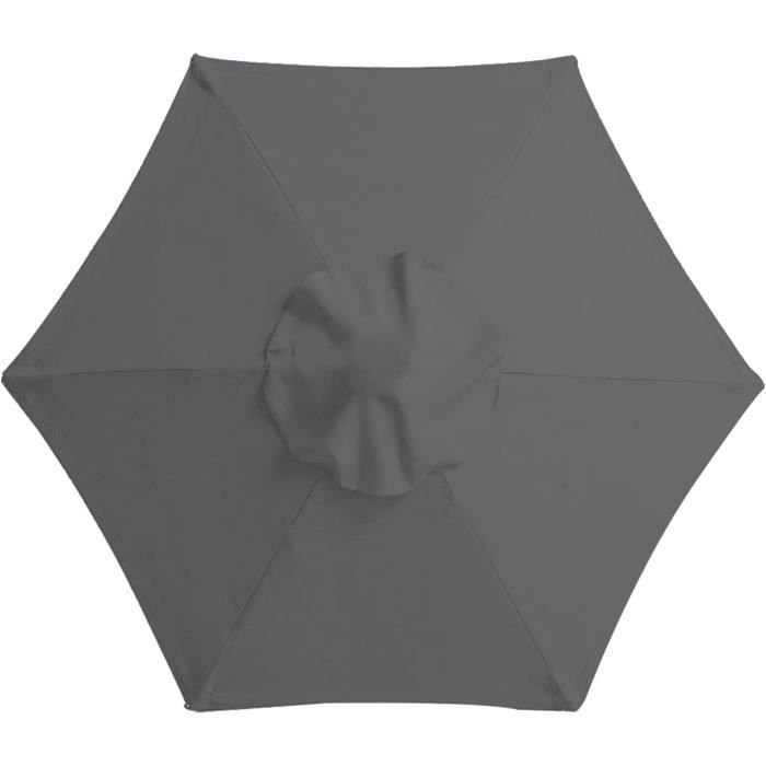 Toile De Rechange Pour Parasol 2,7m YFZNWHX - 6 Baleines, Anti-UV, Blanc/Vert/Noir/Rouge
