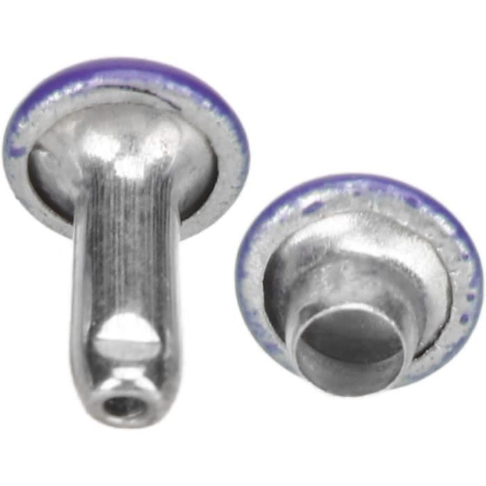 60 Rivets En Strass 10 Mm - Rivets Cuir à Double Tête, Pour Sacs, Ceintures, Vêtements DIY