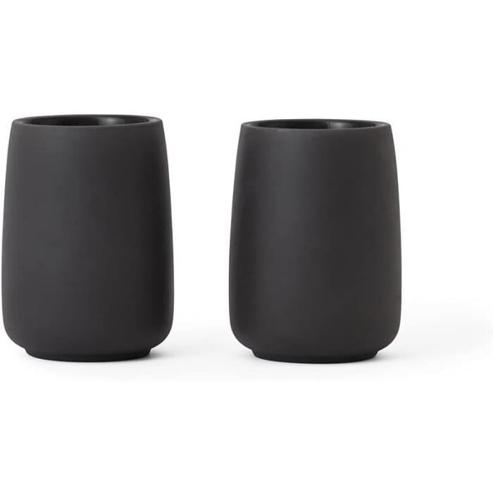 Lot De 4 Tasses À Café Empilables En Porcelaine Avec Soucoupes, 120 Ml Avec Support En Métal