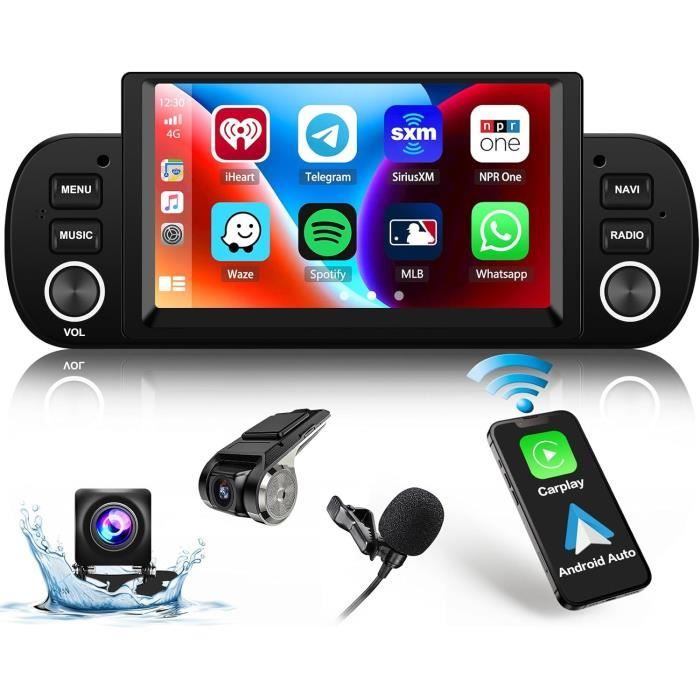 Autoradio Android Pour Fiat Panda 2013-2020 – Écran Tactile, Android 13, CarPlay/Android Auto Sans Fil, DAB+, GPS, Wi-Fi, Caméra De Recul – Plug & Play - 11
