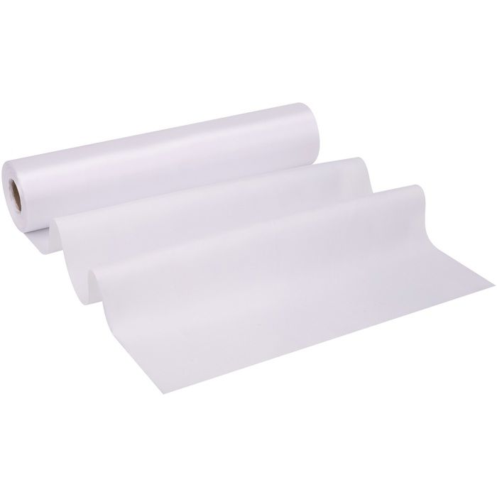 Rouleau Tissu Satiné 20m X 29cm - Blanc, Pour Mariage, Nœud De Chaise, Chemin De Table, Décoration