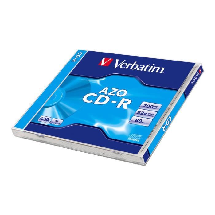 Verbatim DataLifePlus CD R 700 Mo 80 min 48x boîtier CD - vue 3
