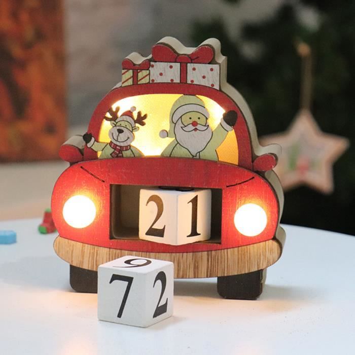 Calendrier 3D 2025 Avec LED - Bloc-notes Papier - Décoration Bureau - Cadeau Original