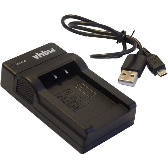 Chargeur Micro USB pour appareil photo, caméscope Samsung VP-D361, VP-D361W, VP-D362, VP-D364W, VP-D371, VP-D371W, VP-D451, VP-D4...