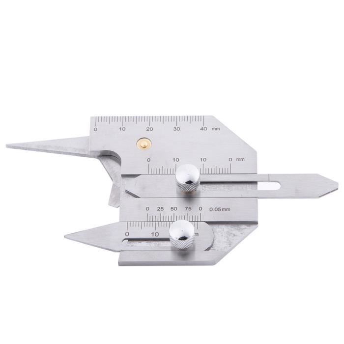 Jauge De Soudage En Acier Inoxydable Outil D'inspection Précis Pour L'ajustement Outil De Mesure Interne Appareil De Mesure Précis Pour Les Ingénieurs