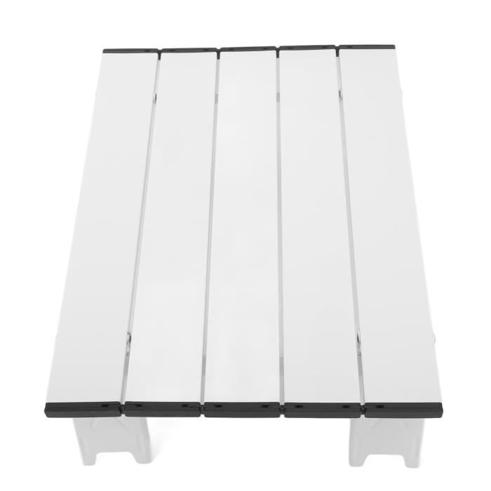 SPORTARC Table Pliante D'Extérieur Portable - Table De Camping Compacte 40x29x13,5 Cm Noire - Idéale Pique-Nique Et Plage