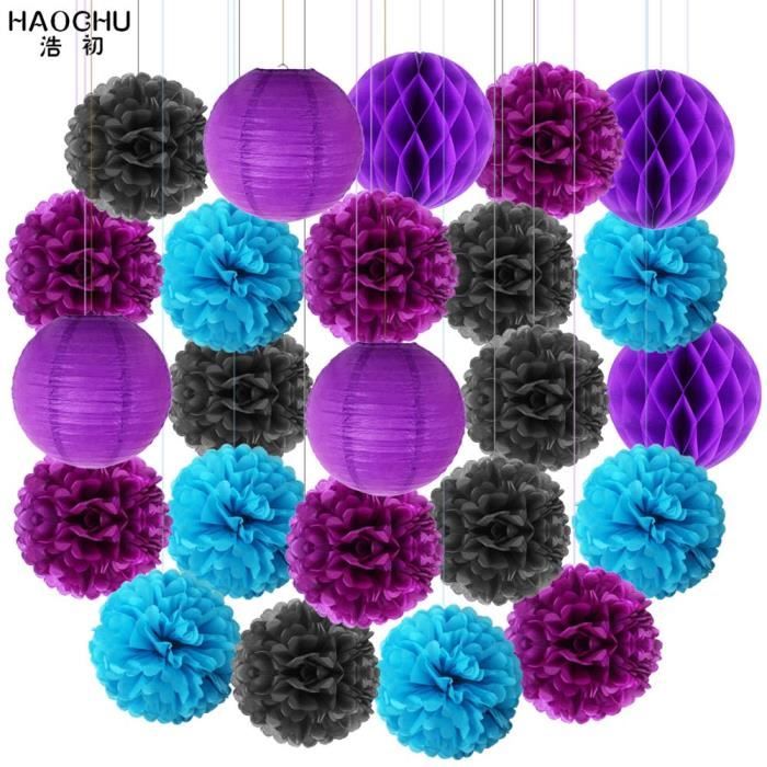 Lot de 12 Lanterne en Papier Lanterne Décoration 8 Multicolores