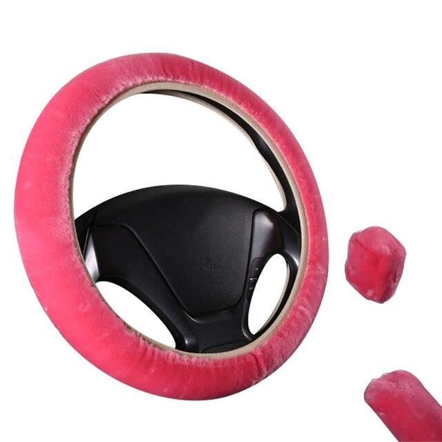 Couvre Volant Cuir PU Fibre Carbone Pour Peugeot 3008 4008 5008 - Rouge, Protection Confort Et Style