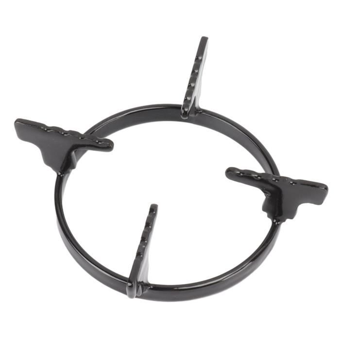 Support Wok Pour Cuisinière Gaz - 2 Pièces En Fonte - Anneaux Réducteurs Pour Petites Casseroles - Noir