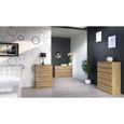 ASTER T4 - Commode chambre/bureau/salon 70x40x95.5 4 tiroirs - Meuble de rangement moderne - Chiffonier Style Scandinave - Dressing-1