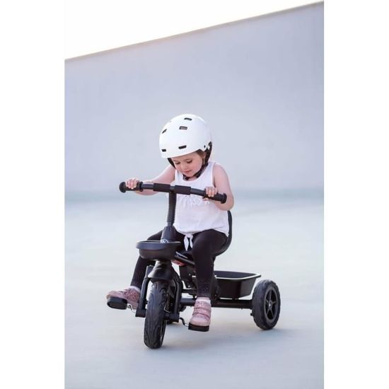 HyperMotion Tricycle Bébé Evolutif 1-5 Ans (20 KG Max) | Poussoir Réglable,  Ceinture de sécurité, Siège Confortable, Roues Larges Increvables, Léger