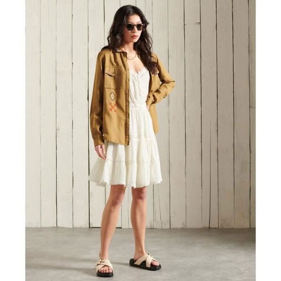 Chemise kaki shop superdry femme