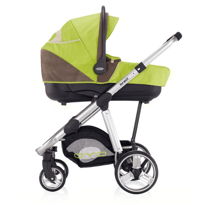 BREVI Poussette Combin e OVO Trio Auto Vert anis Cdiscount