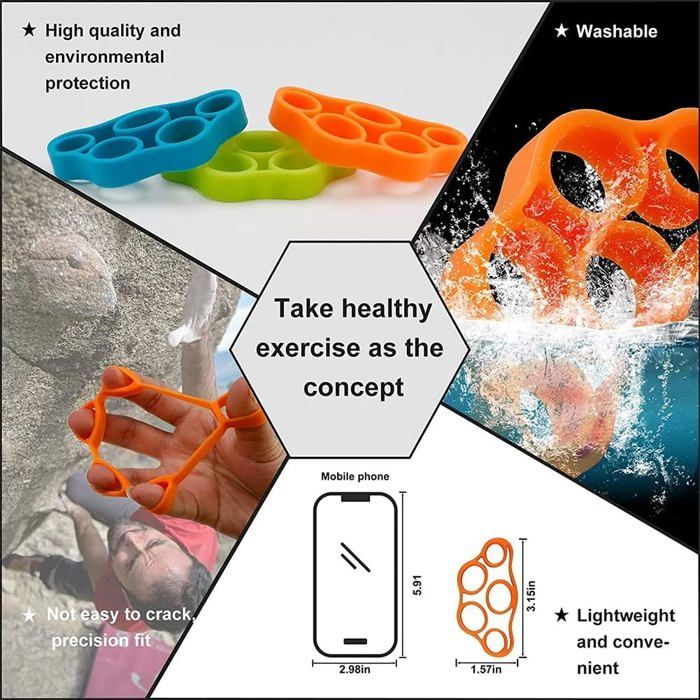 Renforceur De Prise Manuelle - Finger Grip Strengthener - Portable, Réglable 20-45kg - Pour Musiciens, Sportifs, Bureau