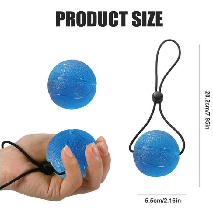 Lot De 4 Balles Anti-stress TPR Pour Adultes – Douces, Ergonomiques Et Idéales Pour La Concentration