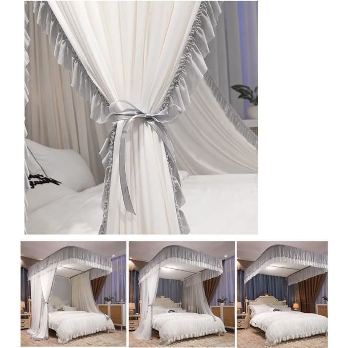 Moustiquaire Lit Double Zehan Zitong - 250x900cm, Blanc, Polyester - Anti-Moustiques