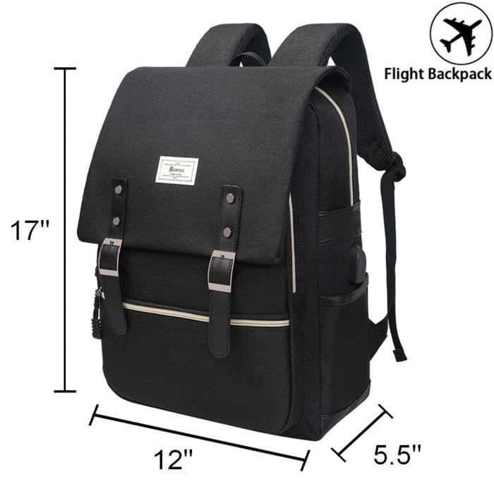 Sac à Dos OGIO Noir Pour Homme, Super Pratique Pour Le Boulot Ou L'école, Grande Poche Spéciale Ordinateur Portable, Fermeture éclair Solide, Motif Uni
