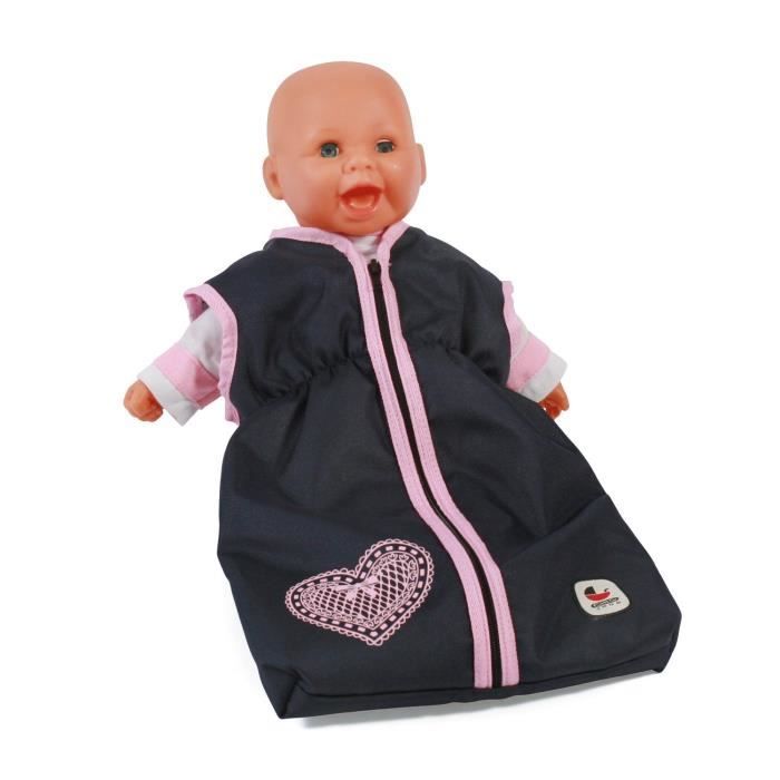 Poussette pour poupées avec motifs coeurs Poussette pour poupées avec motifs coeurs