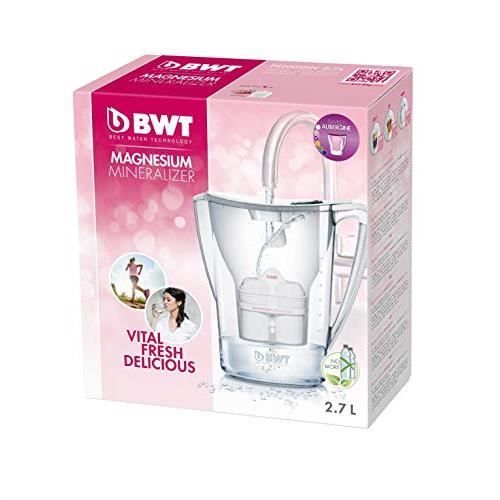 Carafe Filtrante BWT Penguin - 2,7 L Avec Cartouche Magnésium - Eau Meilleure Goût