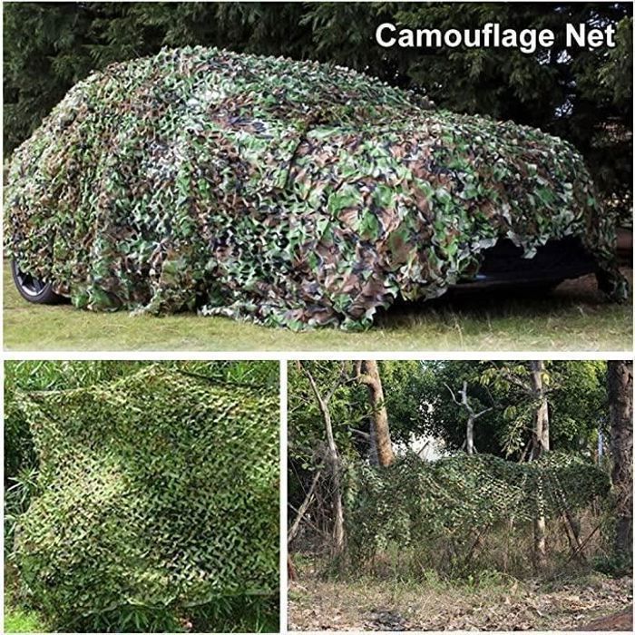 Filet De Camouflage Woodland Mil-Spec Plus 5x8 – Neuf, Tissu Tactique Individuel