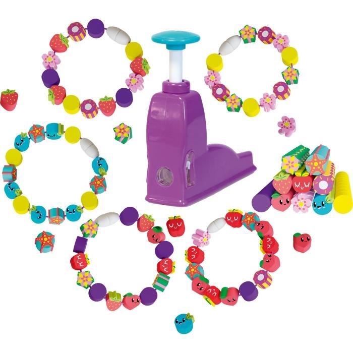 Recharge Cutie Stix Happy - 11 Stix, Fermoirs Et Fil élastique - Bijoux Créatifs Pour Enfants Dès 6 Ans