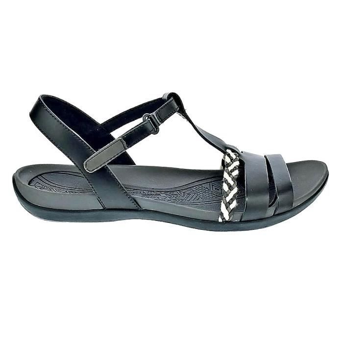 Sandales Femme Clarks Tealite Grace Cuir Noir Confort