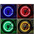 2 pièces de bouchons de Valve de pneu de vélo de route de montagne légers, lumières de rayons de vtt roue LED, [C2A4547]-2