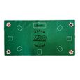 Kit Grand Tapis de Jeux de Cartes Poker Black Jack Double Face Feutrine 150 x 76 cm + 1 Jeu de Cartes Poker Tour de Magie PVC Noir-2