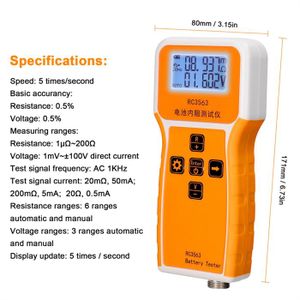 Testeur De Batterie YR1035 - Mesure Résistance Interne Et Tension, Pour Lithium, Plomb, Alcaline, Précision Haute